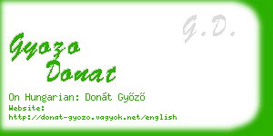 gyozo donat business card